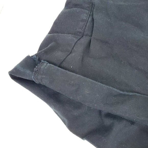 H&M Womens Black Jean Shorts Denim Cuffed Size US 12 - Picture 2 of 12